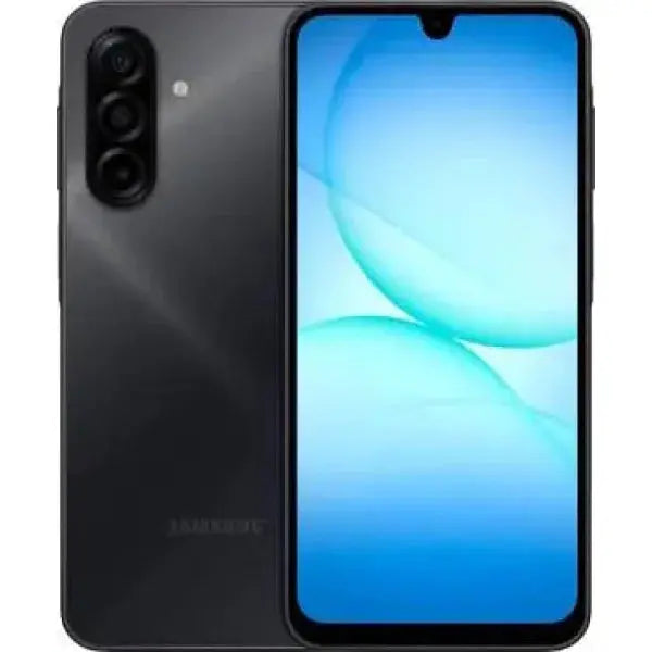 Smartphone Samsung con schermo a goccia e design elegante in colore nero