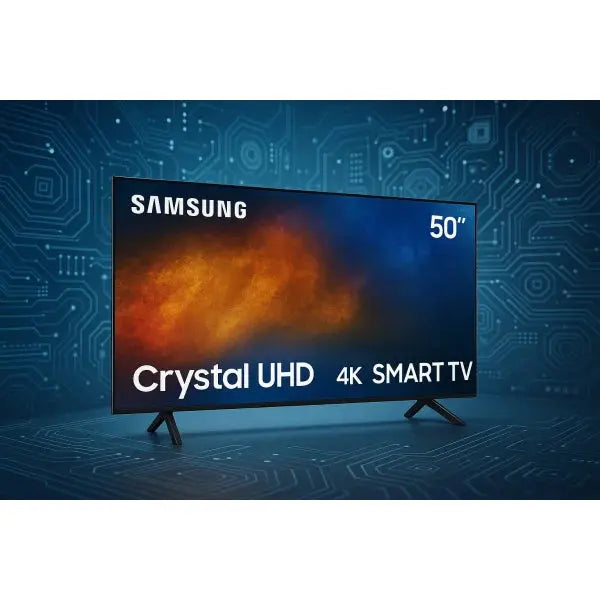 Televisore Samsung 50 pollici Crystal UHD 4K Smart TV con design elegante