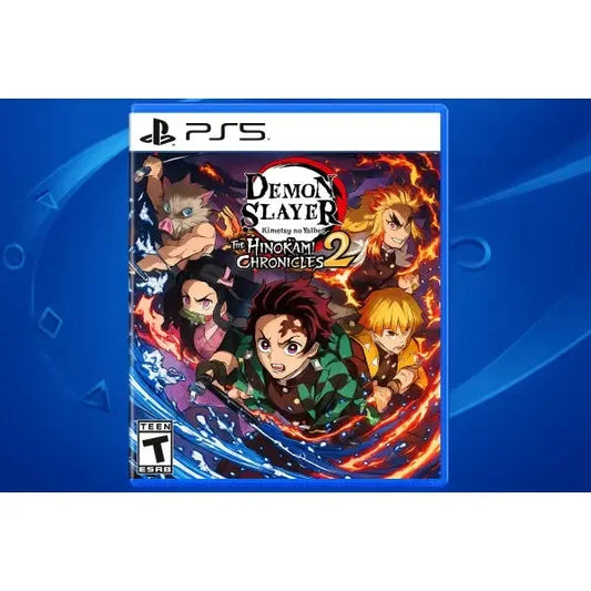 Gioco Demon Slayer per PS5 con personaggi protagonisti in azione e grafica dinamica