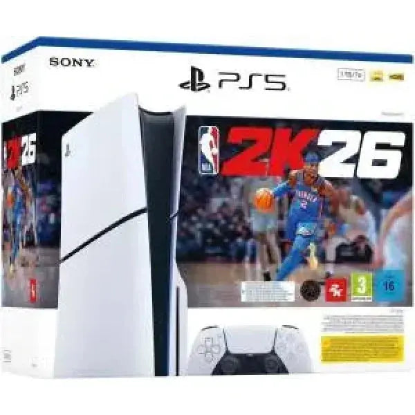 Console Sony PS5 con il gioco NBA 2K26, ideale per gli appassionati di sport e gaming