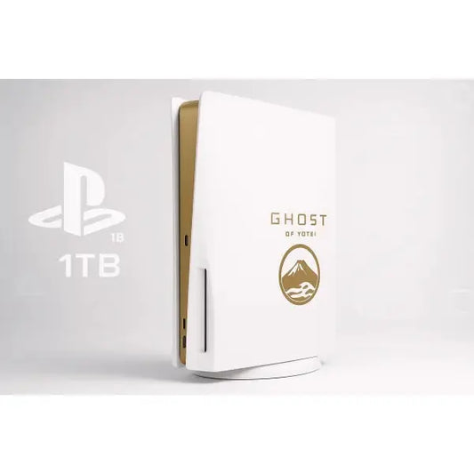 Console PS5 Console Bianco da 1TB con design Ghost of Tsushima per esperienze di gioco immersive