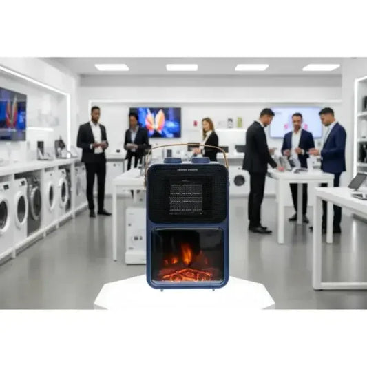 Termoventilatore Innoliving in un negozio, con design elegante e riscaldamento efficiente