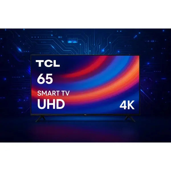 TCL 65 Smart TV UHD 4K con design moderno e vivace per intrattenimento domestico