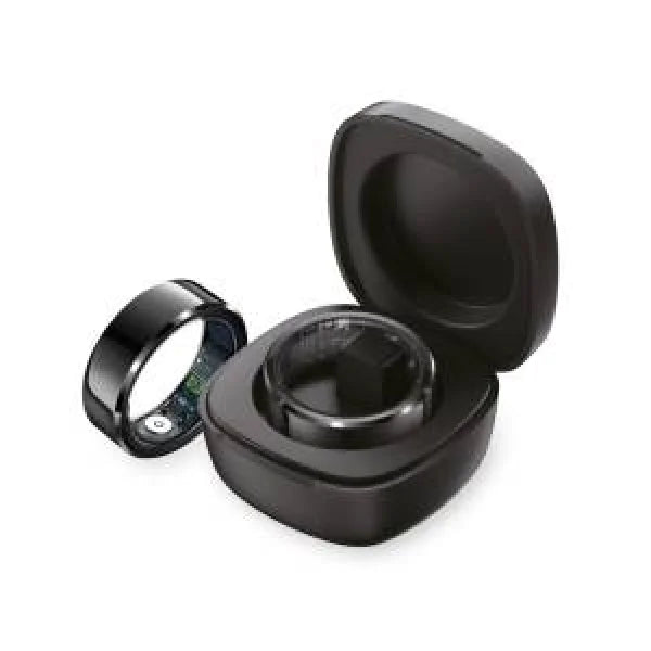 TECHMADE TM-NEXA-BK10 Smartring con Charging Box Black TG 10 20.40mm Smartwatch
