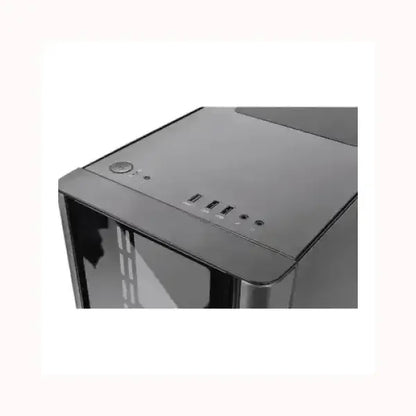 Case per PC nero con pannello laterale in vetro e porte USB frontali THERMALTAKE