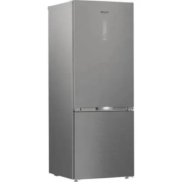 Frigorifero Whirlpool frigo combinato in acciaio inox con design moderno e ampio spazio interno