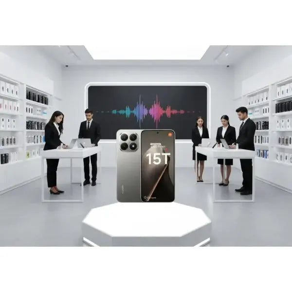 Smartphone Xiaomi 15T con design elegante e fotocamera avanzata in un ambiente moderno