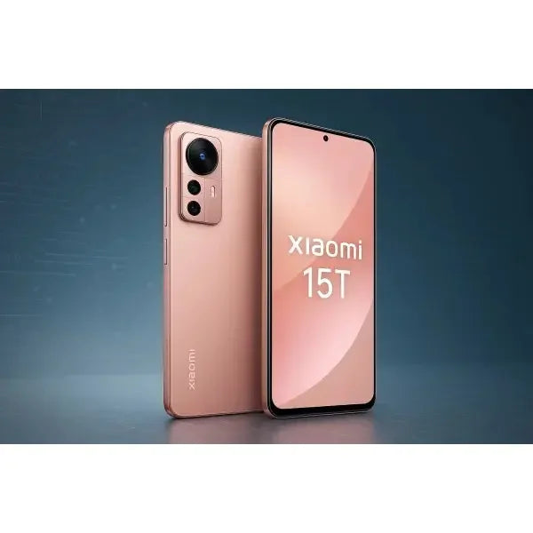 Smartphone Xiaomi 15T in oro rosa con display da 6.67 pollici e fotocamera avanzata