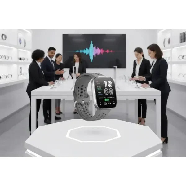 Xiaomi Smartwatch elegante con display colorato e funzioni fitness, in una moderna esposizione tecnica